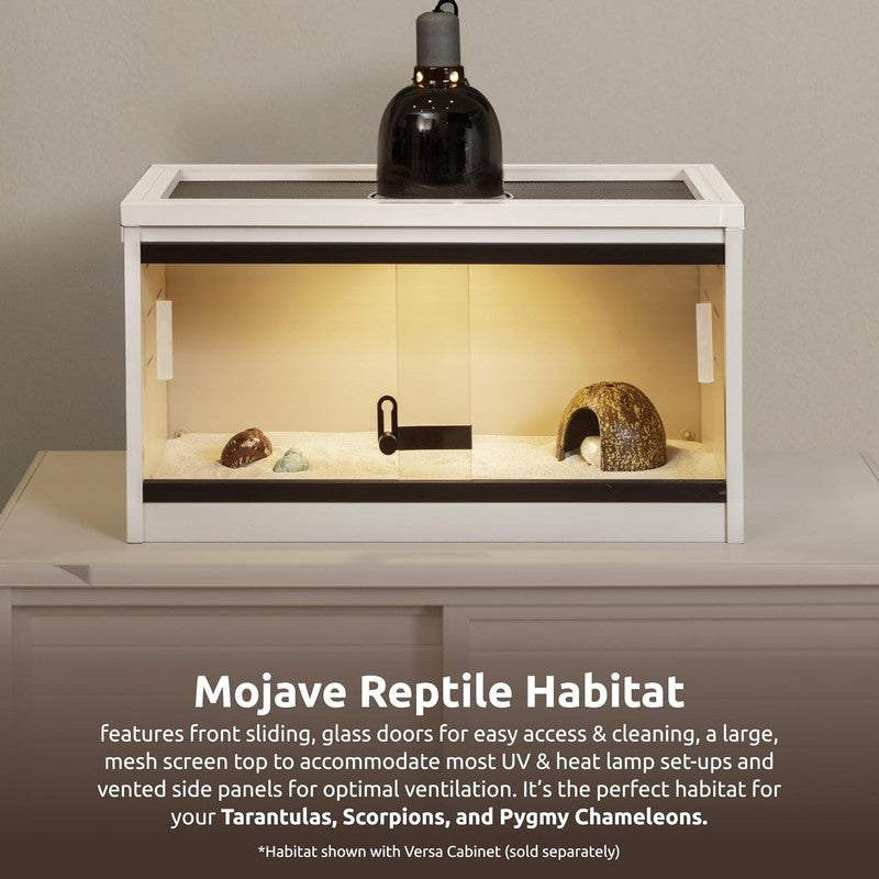 ECOFLEX 24" Small Reptile Habitat Glass Front Terrarium Maple/Grey Mesh Top1
