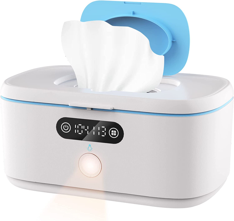 Baby Wipe Warmer w/ Night Light Temp Display Portable Car & Home9