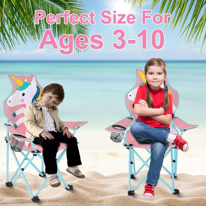 Kids Folding Outdoor Lawn & Camping Chair w/ Cup Holder & Carry Bag7