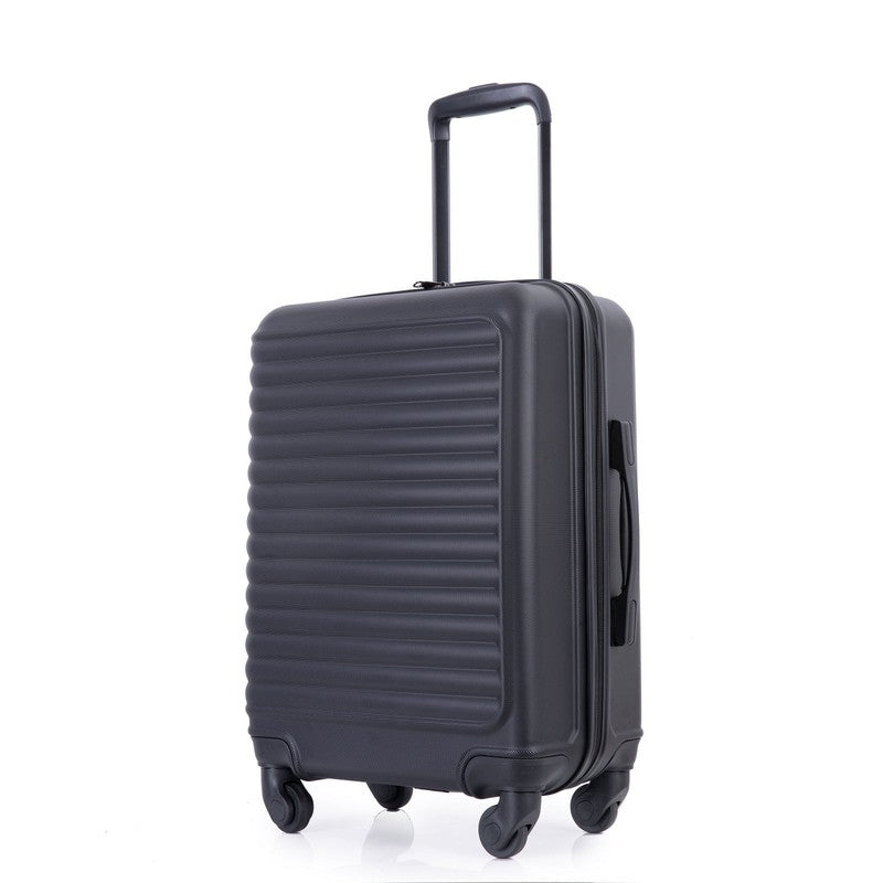 Hardshell Carry on Black Luggage 20" Light Hardside Suitcase with Spinner Wheels5