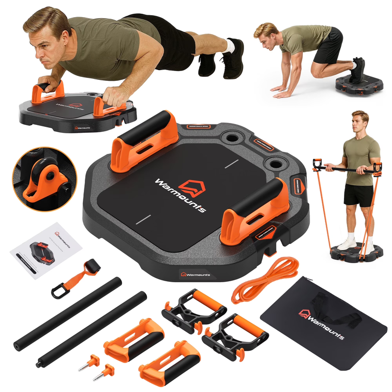 7-In-1 Adjustable Push up Board with Resistance Bands & Door Anchor - Full Body 9