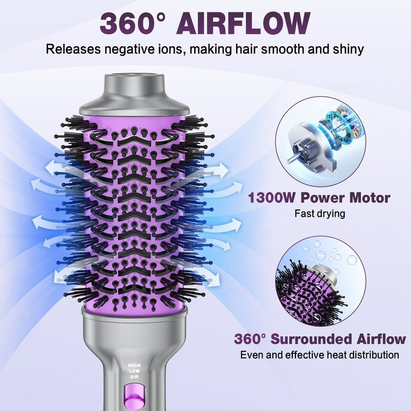 4 in 1 Hair Dryer Brush Negative Ion Anti-Frizz Ceramic Titanium Hair Styler1