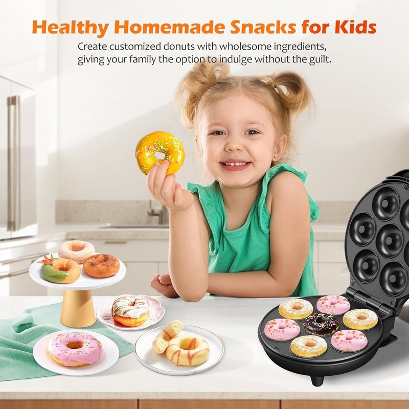 Mini Donut Waffle Cake Maker 7 Slot Home Baking Machine Breakfast Dessert1