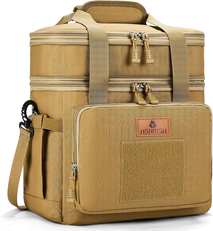 Large Expandable Tactical Lunch Bag 16L/24 Cans Brown8