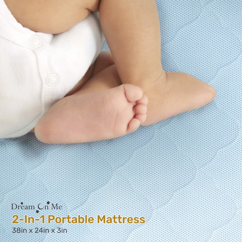 Rest EZ 2 in 1 Mini Crib Mattress, Blue5