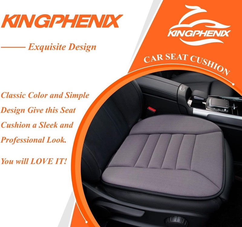 Car Seat Cushion 1.2" Memory Foam for Car & Office Chair – Dark Grey8