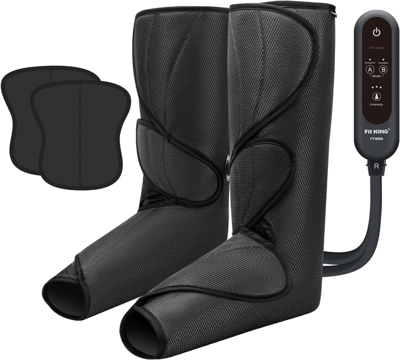 Leg & Foot Massager Air Compression Circulation Pain Relief w/ Extensions0
