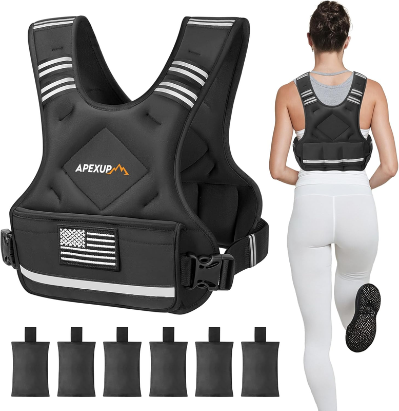 Adjustable Weighted Vest 4 10lb Strength Training Running Walking Unisex9