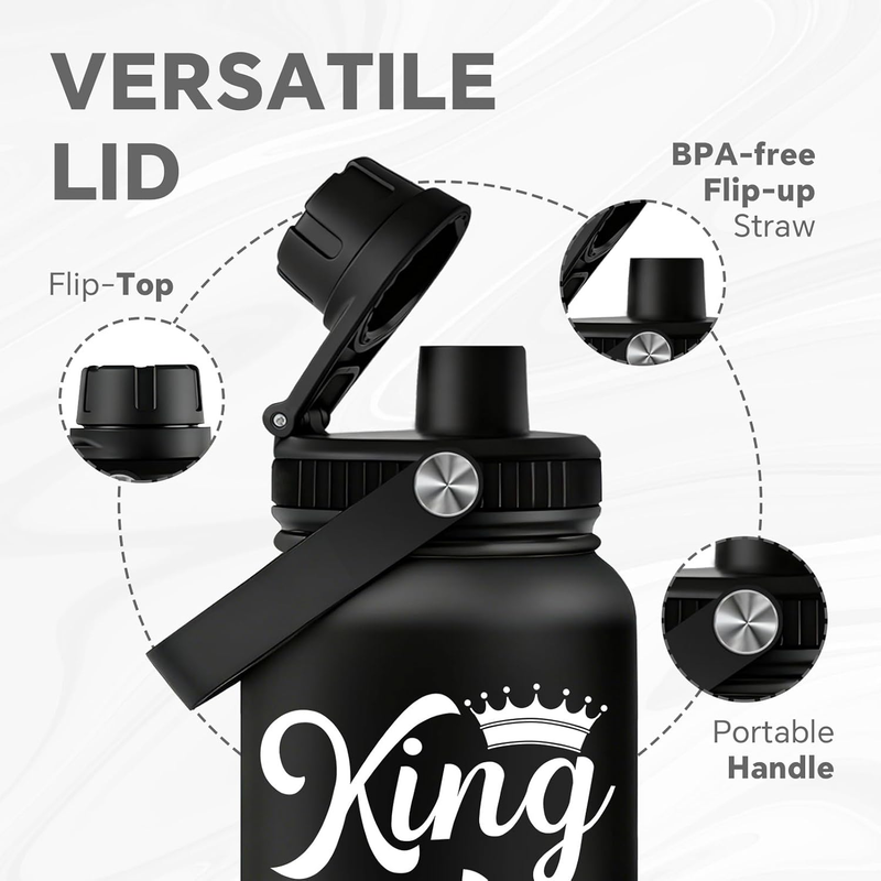 32oz Baseball Water Bottle Stainless Steel Vacuum Insulated Travel Tumbler7