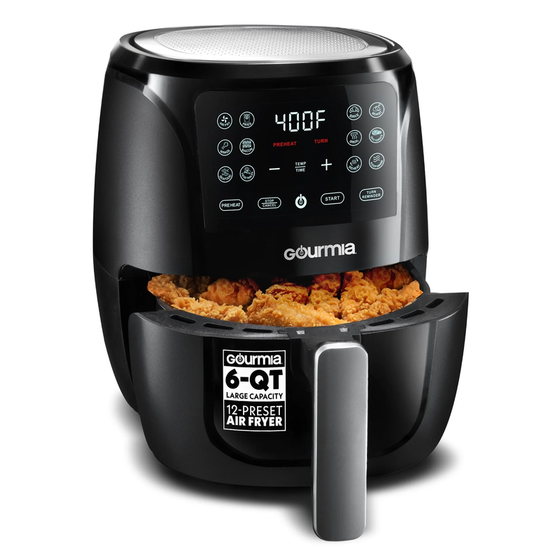 6 QT Air Fryer, 12 Presets, Fryforce 360°, XL Capacity, 1500W, Black8