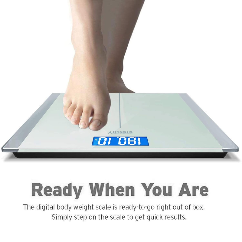 Bathroom Scale Digital Body Weight 400lb White Step On Accurate Scale3