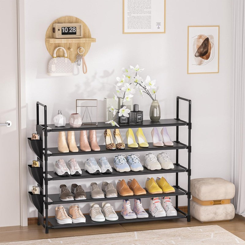 5 Tier Shoe Organizer Rack for Closet, Entryway, Garage, Door, Space Saving, Sho8