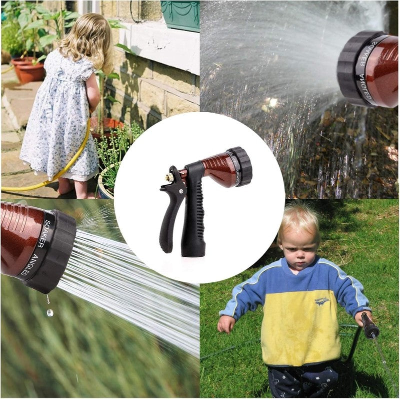 Adjustable Metal Garden Hose Nozzle with Spray Patterns for Plants & Cars1