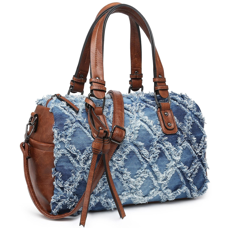 Women Soft Vegan Leather Barrel Bags Large Top Handle Totes Satchel Handbags Sho0