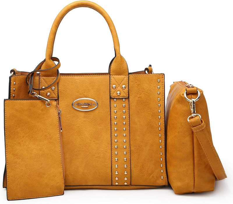 3Pc Women’s Handbag Set Tote Satchel Shoulder Top Handle Purse Wallet10