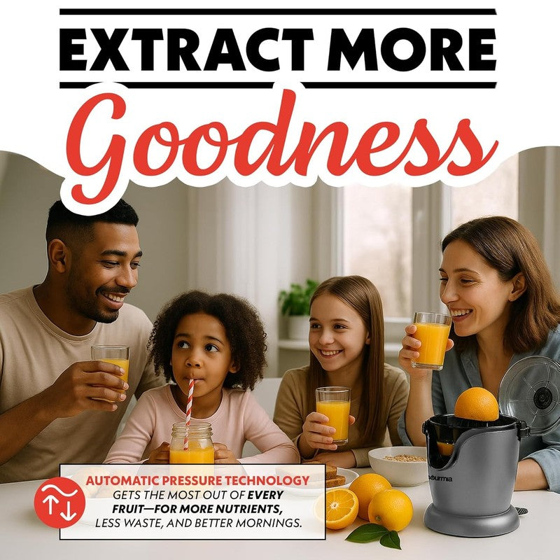 Auto Citrus Juicer 17oz One Touch Quiet 60W Anti Drip Compact Dishwasher6