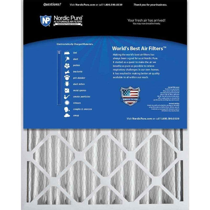 20 In. X 25 In. X 4 In. Allergen Pleated Furnace Air Filter MERV 12 (2-Pack)1