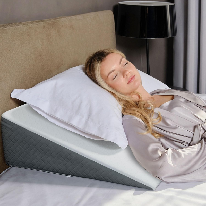 Bed Wedge Pillow 7.5" Sleep Apnea Acid Reflux Back Pain Relief11