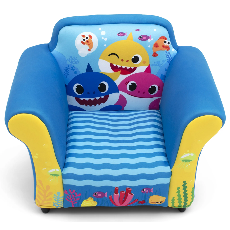 Upholstered Accent Chair with Sculpted Frame by , Blue4