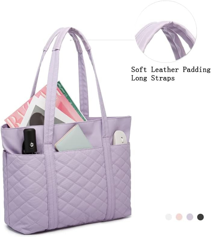 Women Laptop Tote Bag 15.6" Work Office Top Handle Business Travel Bag1