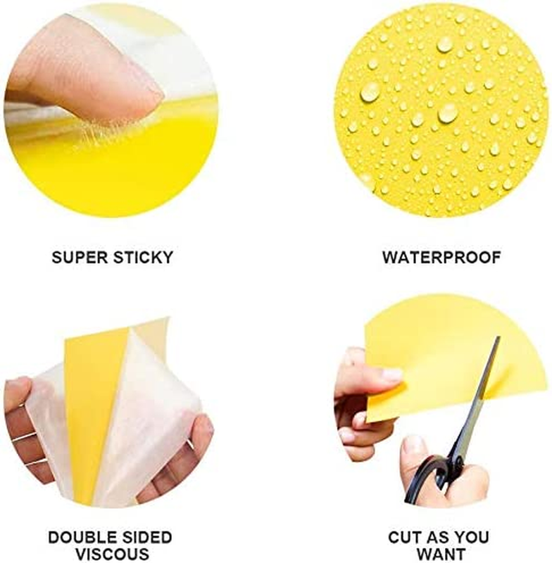 20-Pack Yellow Sticky Traps for Flying Insects - 6x8 Inches with Twist Ties2