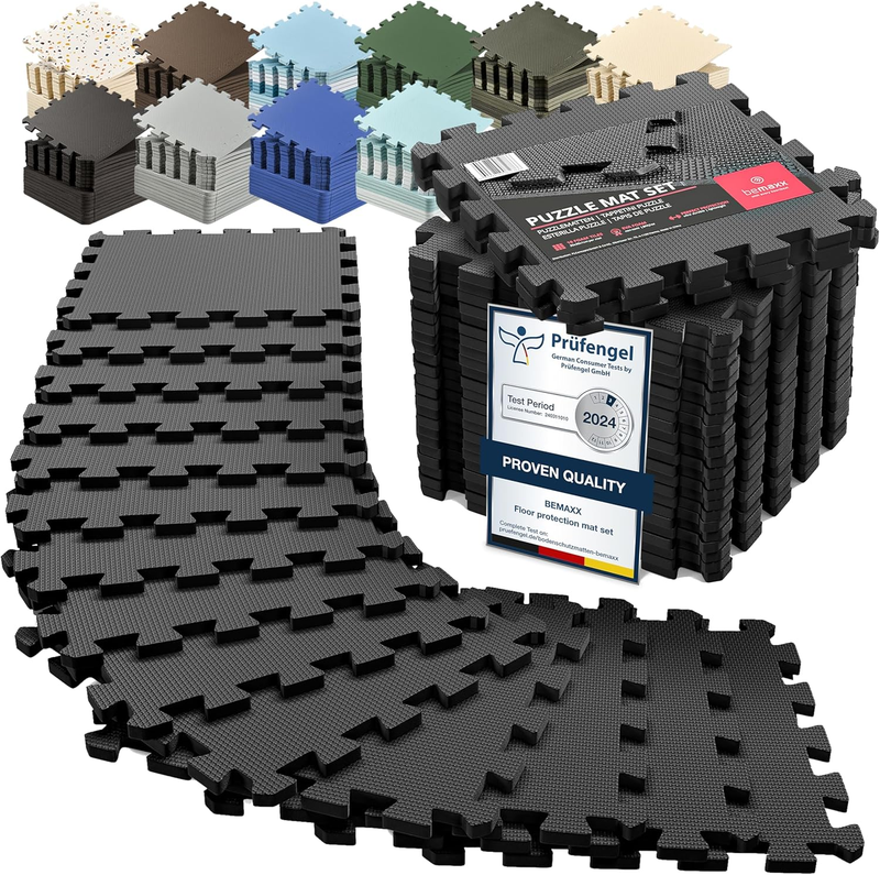 18Pcs EVA Interlocking Gym Mats Set Foam Floor Tiles 18Sqft Workout Mat10