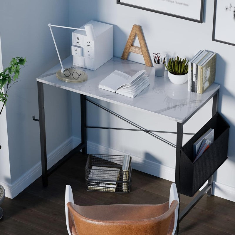 Compact 32" Computer Desk with Storage Bag & Headphone Hook for Home Office1
