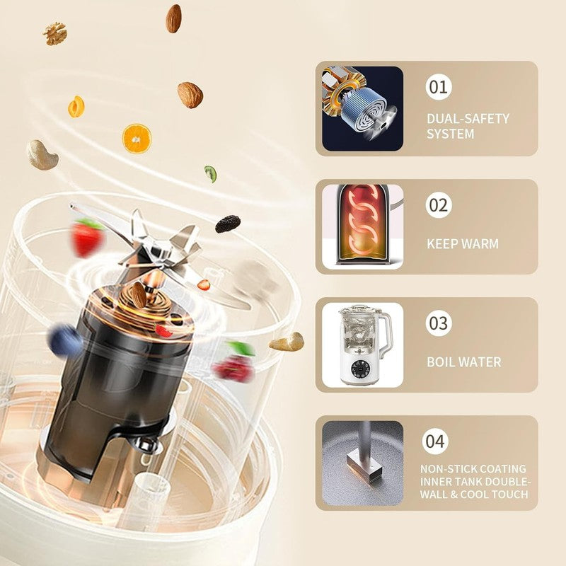 10 in 1 Nut Milk Maker Machine, Almond Milk Maker, 40Oz Self Clean/12H Delay/Kee8