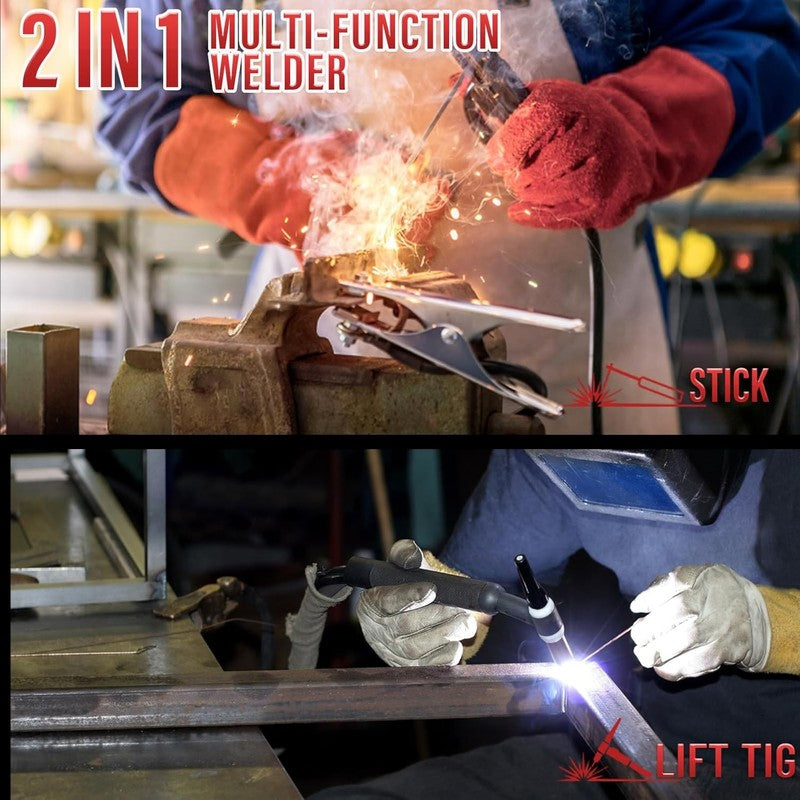 110V Portable Welding Machine, 2 in 1 Stick Welder/Lift Tig Welder Machine, 20 11