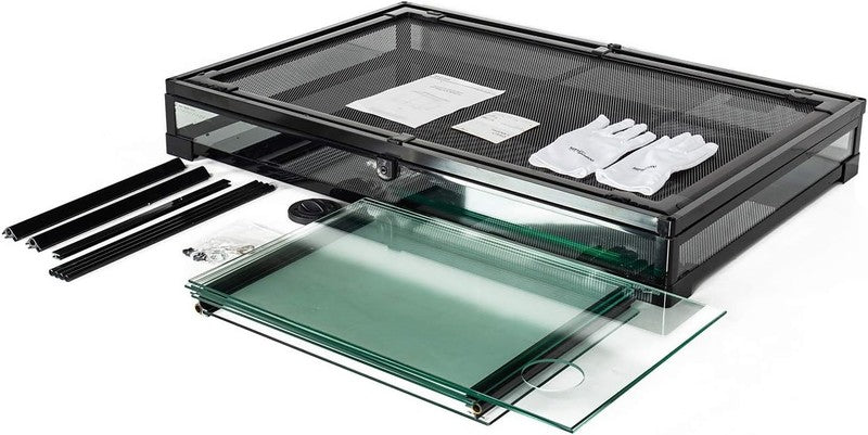 50 Gal Glass Reptile Terrarium w/ Double Door Screen Vent Large 36"x18"x18"5