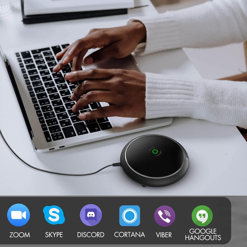 Conference USB Microphone, Computer Desktop Mic with Mute Function, Omnidirectio4