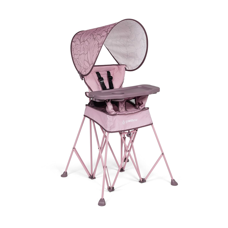 Go With Me Uplift Deluxe Portable High Chair Travel Indoor Outdoor Rose10