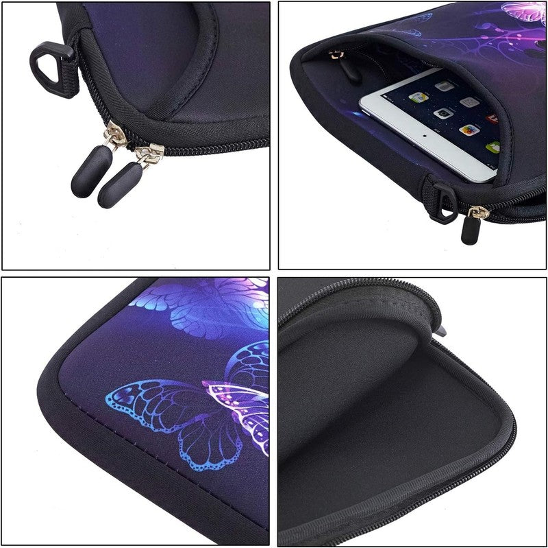 14 15.6 Laptop Sleeve Bag Butterflies Neoprene Carry Case w/ Handle Pocket5