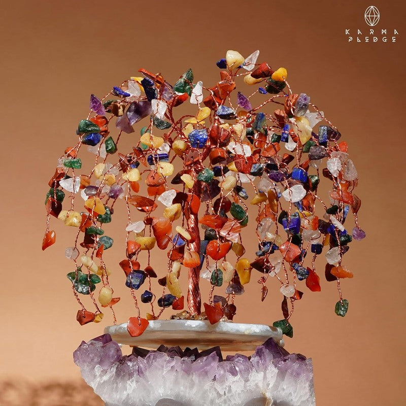 7 Chakra Crystal Tree of Life Feng Shui Bonsai Decor Positive Energy Gift7