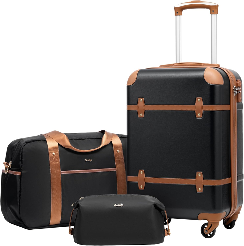 Luggage Set 3 Piece Suitcase Set Carry on Luggage PC Hardside Luggage TSA Lock S8