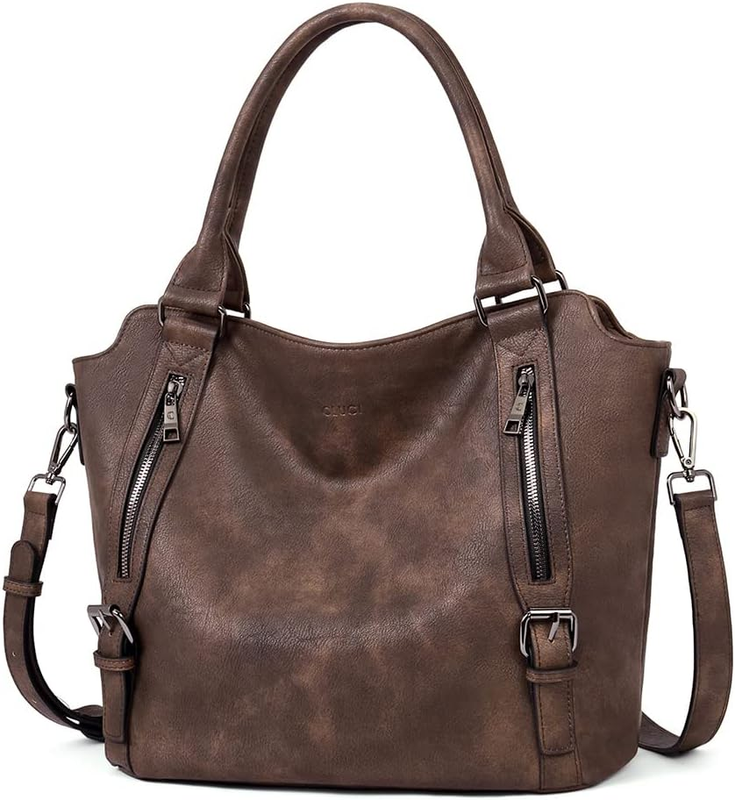 Large Women’s Hobo Bag Tote Purse w/ Multiple Pockets & Adjustable Strap8