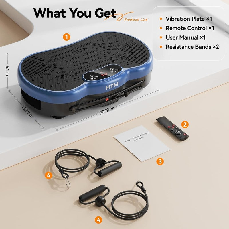 Vibration Plate Machine 300lbs 120 Speeds 9 Modes Home Fitness Workout7