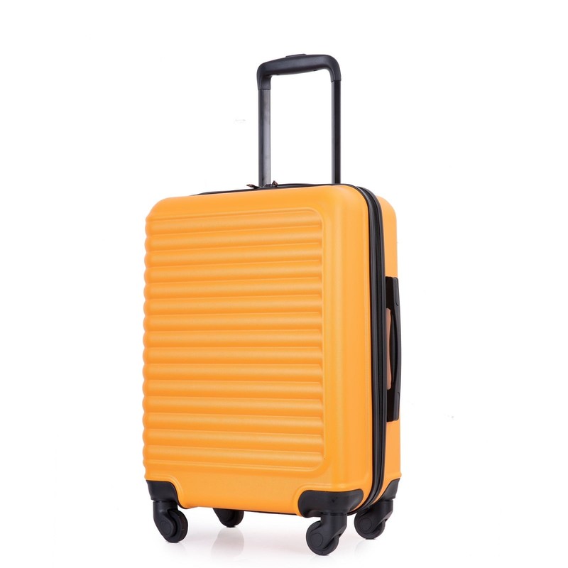 Hardshell Carry on Luggage 20" Lightweight Orange Suitcase with Spinner Wheels6