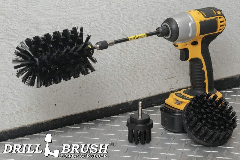 Oil Stain Remover Scrub Brush Attachment for Drill Set - Household Cleaning Tool5