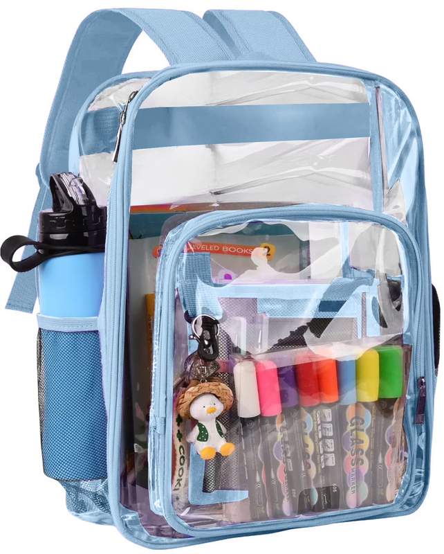 Waterproof Clear Backpack Heavy Duty PVC Transparent Large Capacity Backpack wit0