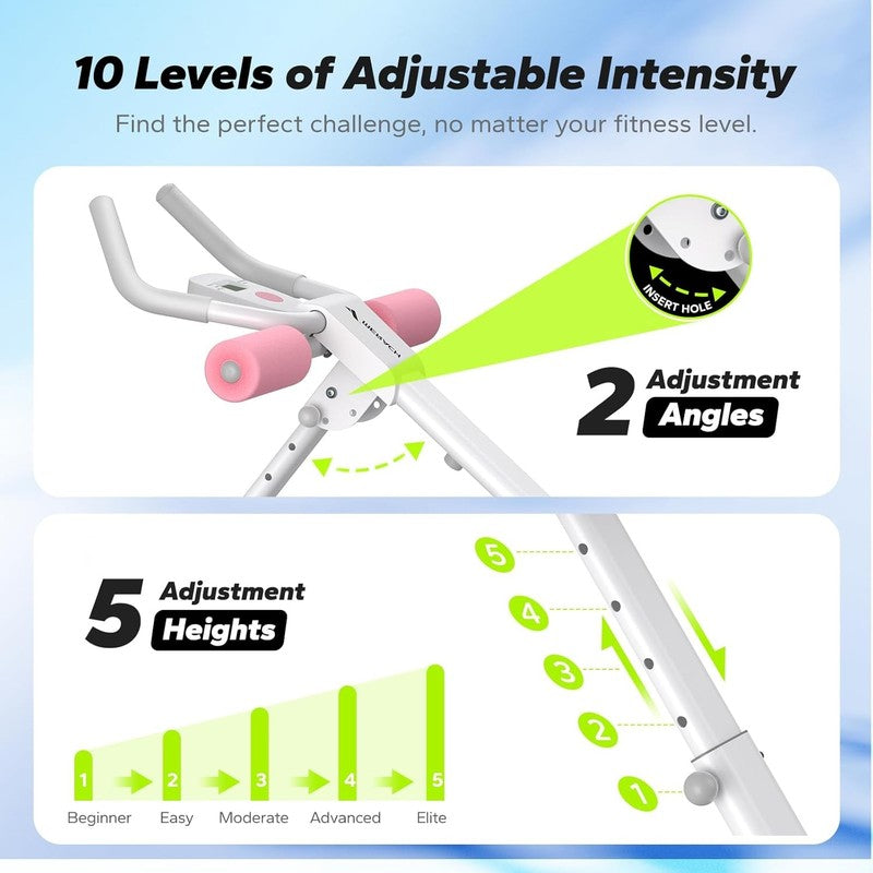 Adjustable Ab Machine for Home Gym Foldable Ab Trainer Workout Equipment for Abs2