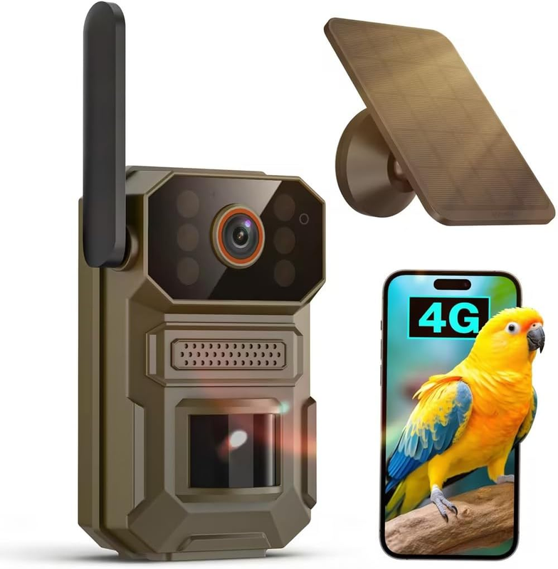 4GLTE Solar Trail Camera 1080P Night Vision Motion IP65 SIM Cellular WildlifeCam10