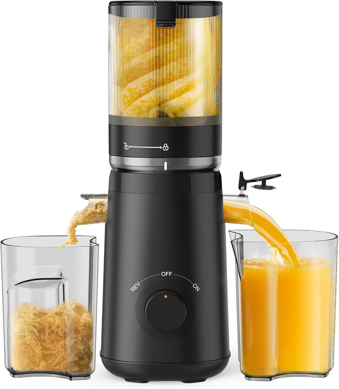 Cold Press Juicer Extra Large 5.3" Chute High Yield Easy Clean BPA Free Black8