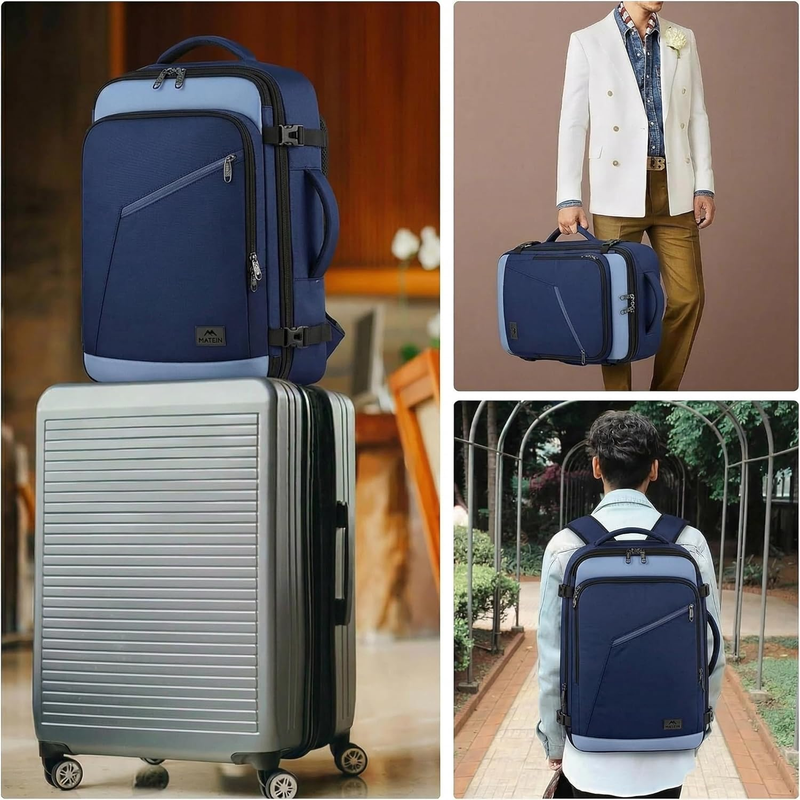 Carry On Backpack Airline Approved Expandable Travel Bag5
