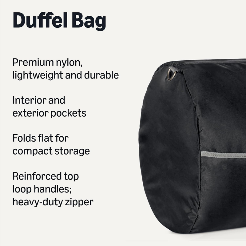 32.4" Extra Large Foldable Nylon Duffel Bag Travel Storage 150L Black1