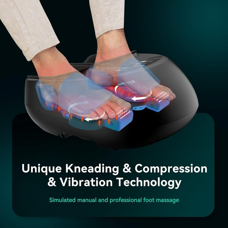 Shiatsu Foot Massager w/ Heat Remote Deep Kneading Compression Size 131