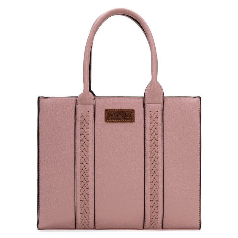Wrangler 3Pcs Handbags Set Tote Bag & Medium Crossbody Purse & Wallet, Pink5