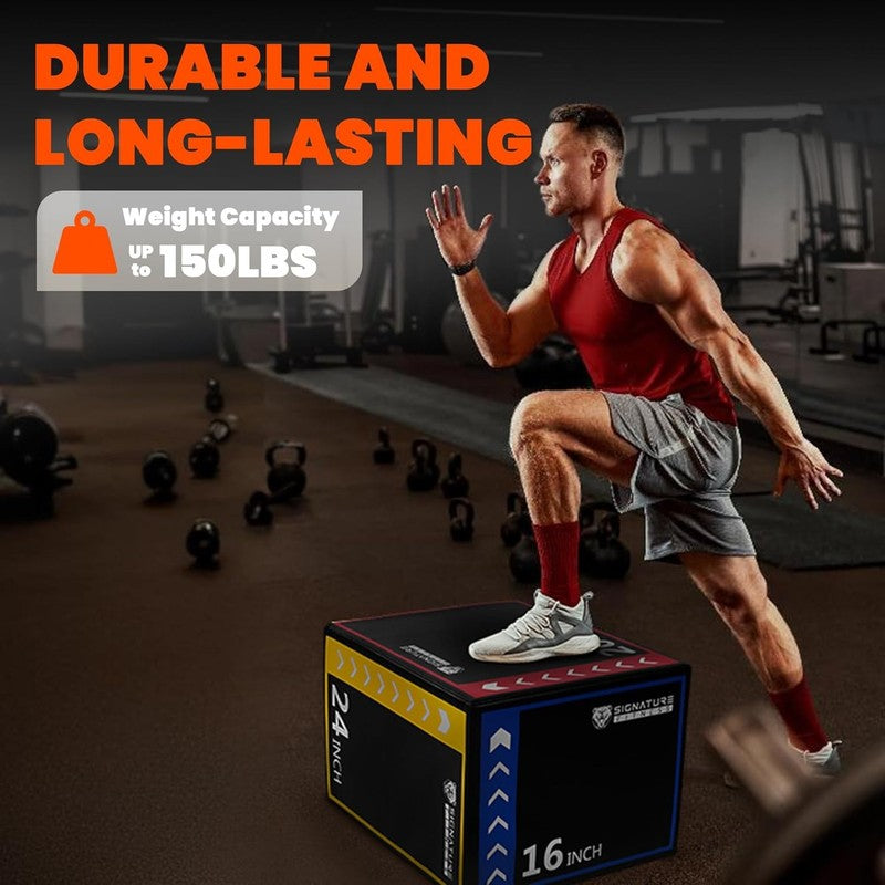 3-in-1 Foam Plyo Box 16x20x24" for Home Gym Workout Exercise4