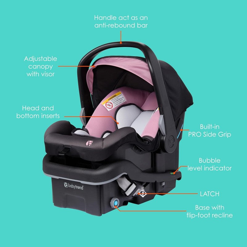 Ez Lift  PRO Infant Car Seat, Dash Rose1