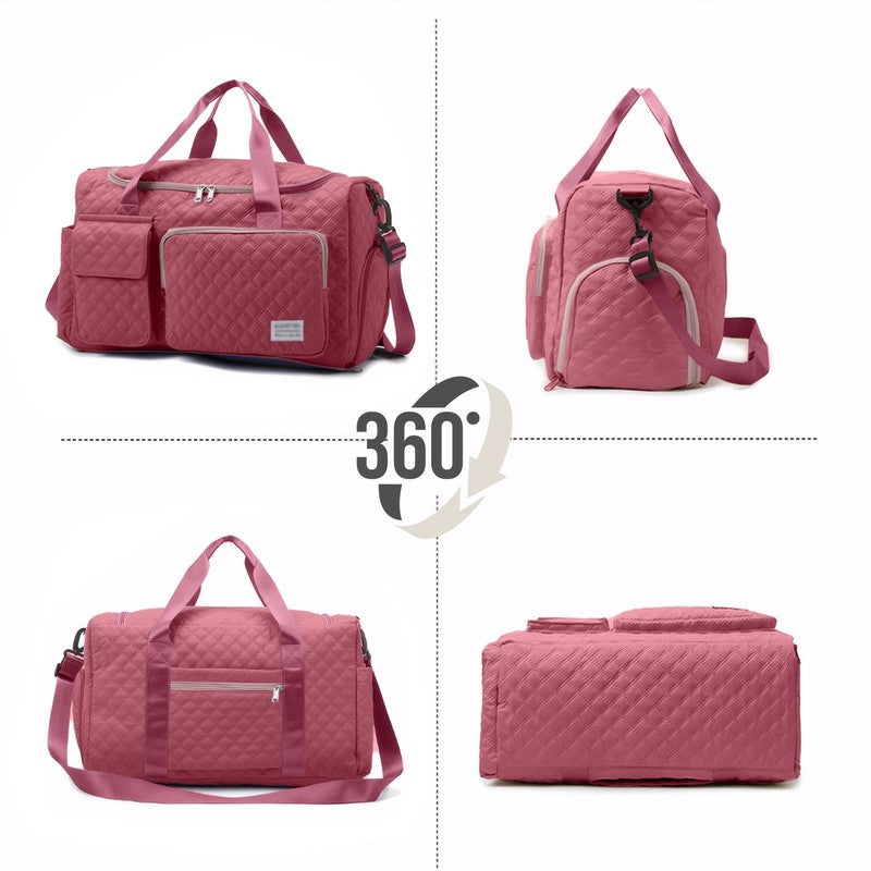 Gym Bag for Women Mens Travel Duffle Bags with Shoe Compartment Carry on Waterpr7